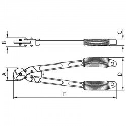 TESOURA CORTA CABOS 24 TRAMONTINA