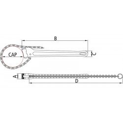 CHAVE CORRENTE PARA TUBOS 14 TRAMONTINA