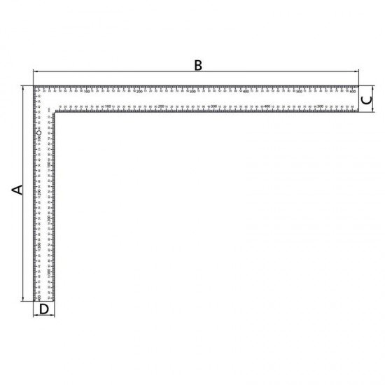 ESQUADRO METALICO 600 MM TRAMONTINA