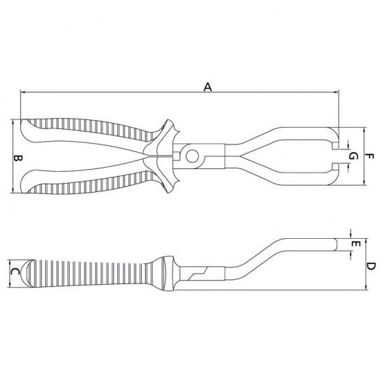 ALICATE PARA CONECTOR DO FILTRO DE COMBUSTIVEL 9 TRAMONTINA