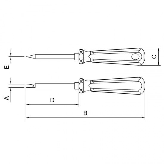 CH FENDA CHATA ISOLADA 3X150 1/8X6 TRAMONTINA