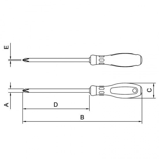 CH. DE FENDA P. CRUZ. 5X125 -3/16X5 TRAMONTINA