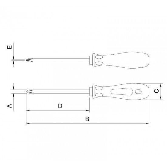 CH. DE FENDA P. CRUZ. 3X75 -1/8X3 TRAMONTINA