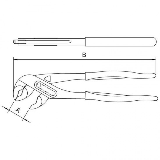 ALICATE BOMBA DAGUA EM COBRE-BERILIO 10 TRAMONTINA