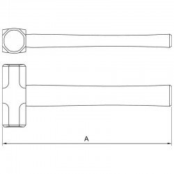 MARRETA OITAVADA COBRE-BERILIO 450 G TRAMONTINA