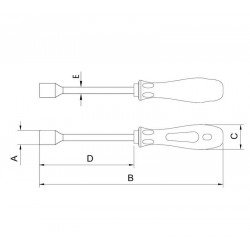 CHAVE CANHAO 10MM TWISTER TRAMONTINA