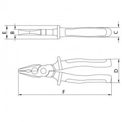 ALICATE UNIVERSAL ISOLADO IEC 60900 - 8 TRAMONTINA