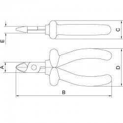 ALICATE CORTE DIAGONAL ISOLADO IEC 60900 - 6 TRAMONTINA
