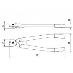 TESOURA CORTA-CABOS ISOLADO IEC 60900 - 24 TRAMONTINA
