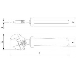 CHAVE AJUSTAVEL ISOLADA IEC 60900 8 TRAMONTINA
