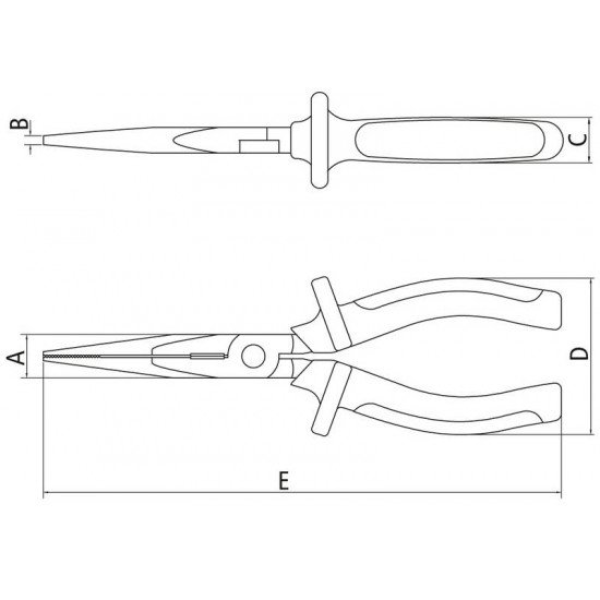 ALICATE MEIA CANA ISOLADO IEC 60900 - 8 TRAMONTINA