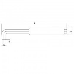 CHAVE HEXAGONAL ISOLADA IEC 4MM TRAMONTINA