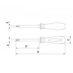 CHAVE TRAFIX COM CABO EM ACO CROMO VANADIO T7 TRAMONTINA