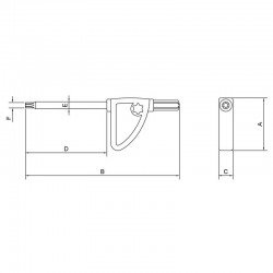CHAVE TRAFIX COM CABO TRAMONTINA