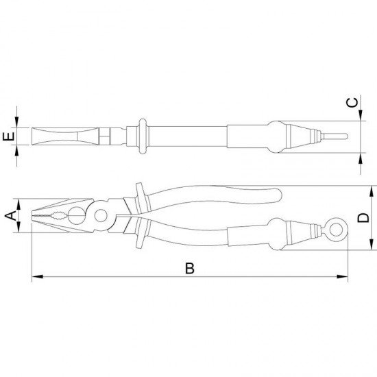 ALICATE UNIVERSAL 7 - PARA TRABALHO EM ALTURA TRAMONTINA