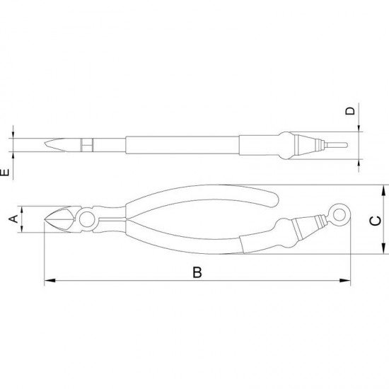 ALICATE DIAGONAL 7 - PARA TRABALHO EM ALTURA TRAMONTINA
