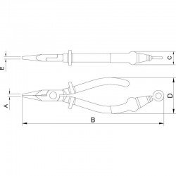 ALICATE MEIA CANA 6 - PARA TRABALHO EM ALTURA TRAMONTINA