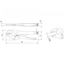 ALICATE DE PRESSAO MORDENTE RETO 10 - PARA TRABALHO EM ALTURA TRAMONTINA
