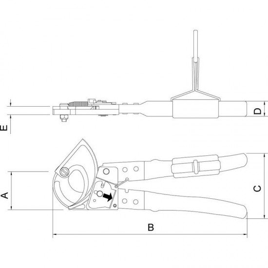 ALICATE PARA CORTAR CABOS 10 - PARA TRABALHO EM ALTURA TRAMONTINA