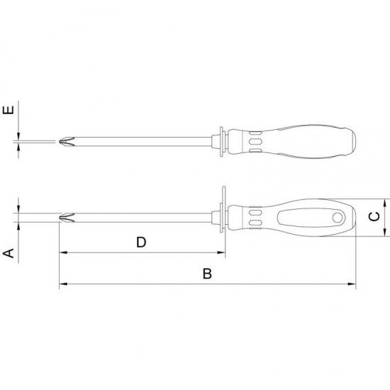 CHAVE DE FENDA PONT CRUZADA 5X75 - PARA TRABALHO EM ALTURA TRAMONTINA