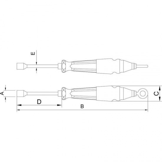 CHAVE CANHAO 4 MM - PARA TRABALHO EM ALTURA TRAMONTINA