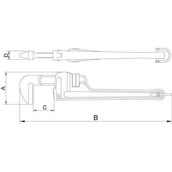 CHAVE PARA TUBO 10 - PARA TRABALHO EM ALTURA TRAMONTINA