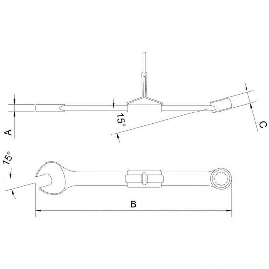 CHAVE COMBINADA 6 MM - PARA TRABALHO EM ALTURA TRAMONTINA