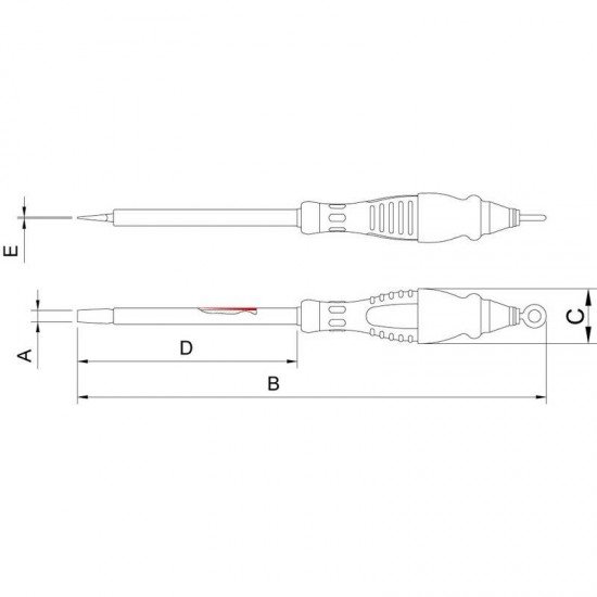 CHAVE DE FENDA IEC PONTA CHATA 3X100 - PARA TRABALHO EM ALTURA TRAMONTINA