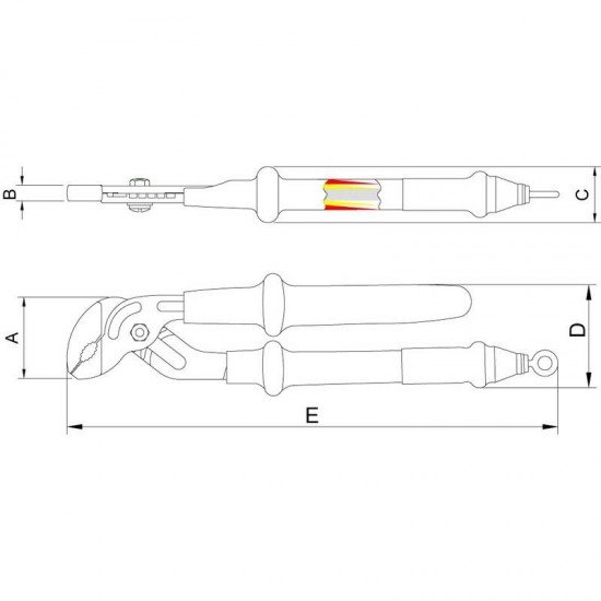 ALICATE BOMBA-D AGUA 10 - PARA TRABALHO EM ALTURA TRAMONTINA