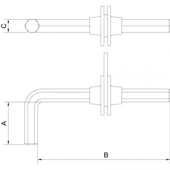 CHAVE HEXAGONAL LONGA 1 5 MM - PARA TRABALHO EM ALTURA TRAMONTINA