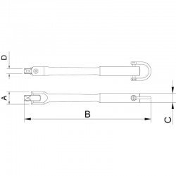 CABO ARTICULADO 15 - PARA TRABALHO EM ALTURA TRAMONTINA