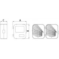 ESTOJO COM CHAVES HEXAGONAIS 22 PECAS TRAMONTINA