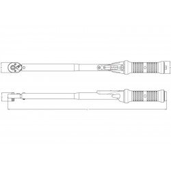 TORQUIMETRO DE ESTALO ENCAIXE 1 4 2-25 N M TRAMONTINA