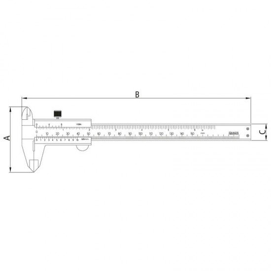 PAQUIMETRO UNIVERSAL CAPACIDADE 150 MM - 6 TRAMONTINA