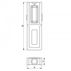 LANTERNA DE LED RECARREGAVEL COM BASE MAGNETICA TRAMONTINA