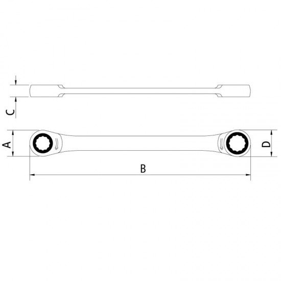 CHAVE ESTRELA COM CATRACA 14X15MM TRAMONTINA