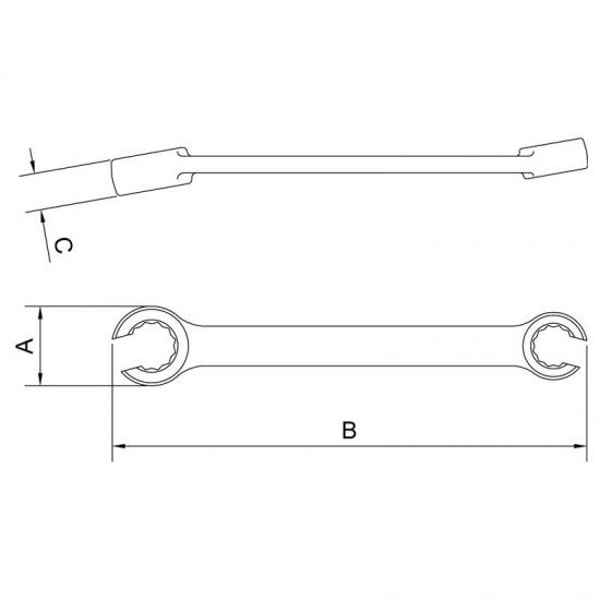 CHAVE POLIGONAL 17X19MM TRAMONTINA