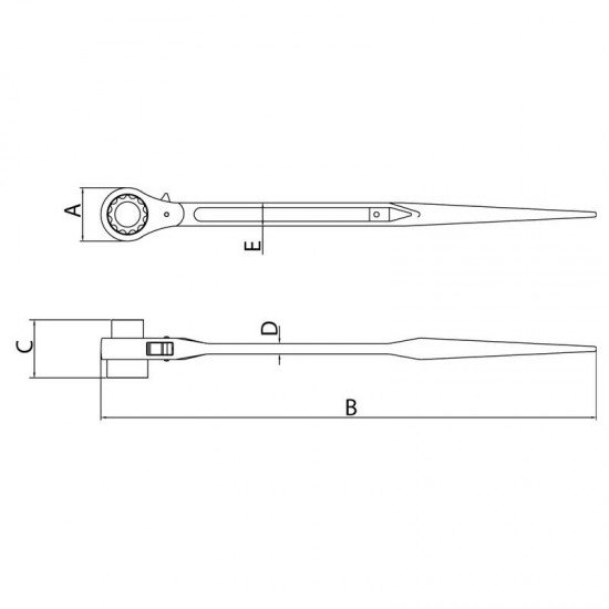 CHAVE CATRACA PARA MONTAGEM DE ESTRUTURAS METALICAS E TUBULACOES 10X12 MM TRAMONTINA