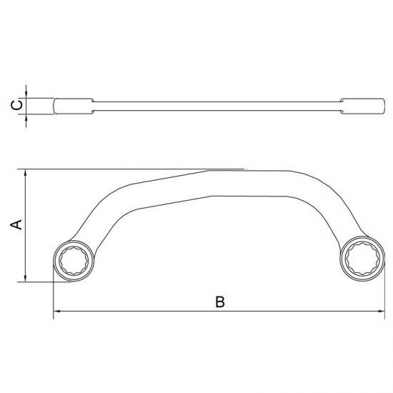 CHAVE MEIA-LUA 15X17MM TRAMONTINA