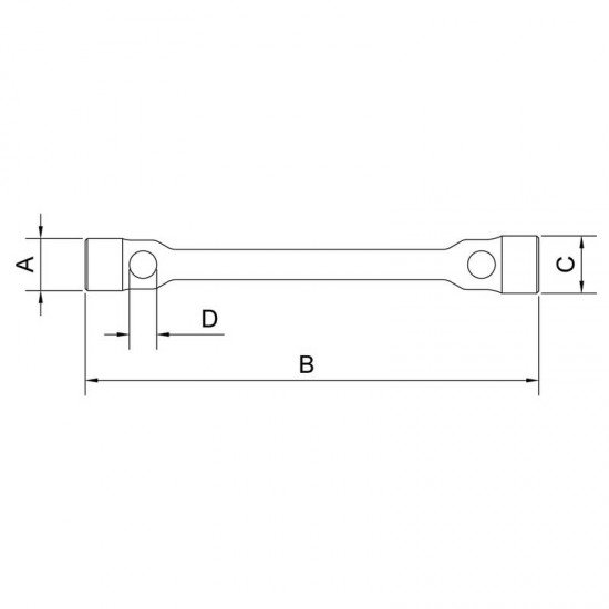 CHAVE DE RODA EM ACO CROMO VANADIO 19X24 MM TRAMONTINA