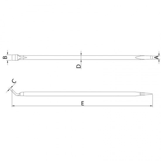 ESPATULA REDONDA 24X608 MM TRAMONTINA