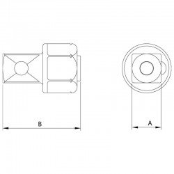ADAPTADOR TECHDRIVE PLUS - ENCAIXE 1 2 TRAMONTINA