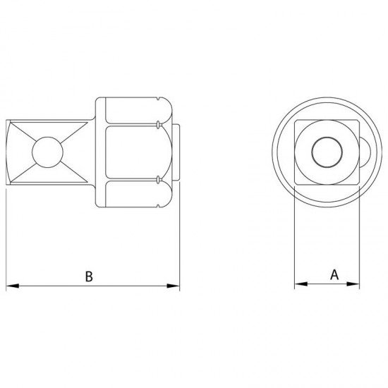 ADAPTADOR TECHDRIVE PLUS - ENCAIXE 1 2 TRAMONTINA
