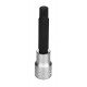 SOQUETE LONGO EM ACO CROMO VANADIO PONTA MULTIDENTADA 12 MM - ENCAIXE 1 2 TRAMONTINA