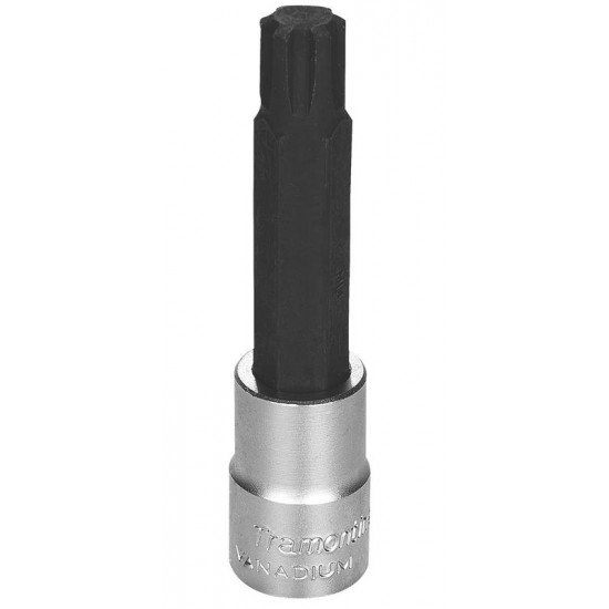 SOQUETE LONGO EM ACO CROMO VANADIO PONTA RIBE 14 MM - ENCAIXE 1 2 TRAMONTINA