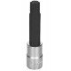 SOQUETE LONGO EM ACO CROMO VANADIO PONTA RIBE 14 MM - ENCAIXE 1 2 TRAMONTINA