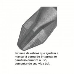 BITS PONTA CRUZADA 6X50MM TRAMONTINA