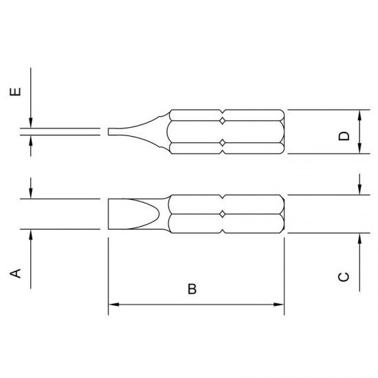 PONTEIRA PONTA CHATA PARA MARTELETE MANUAL DE IMPACTO 10X36 MM TRAMONTINA