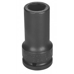 SOQUETE DE IMPACTO SEXTAVADO LONGO EM ACO CROMO MOLIBDENIO 21 MM - ENCAIXE 3 4 TRAMONTINA