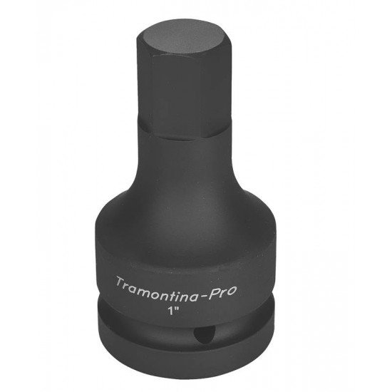 SOQUETE DE IMPACTO PONTA HEXAGONAL EM ACO CROMO MOLIBDENIO 21 MM - ENCAIXE 1 TRAMONTINA